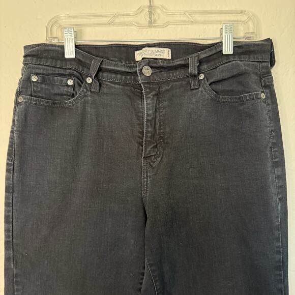 Vintage Levis 512 Jeans Women’s Sz 14 Black Bootcut Perfectly Slimming Y2K Denim - Picture 3 of 8